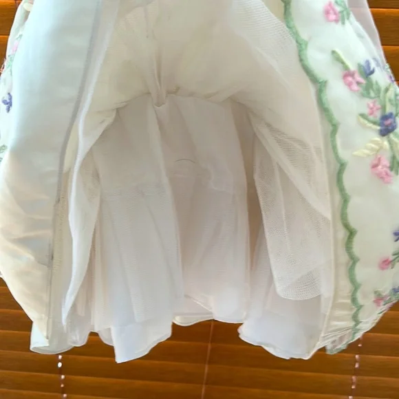 Cinderella formal floral embroidered dress - Picture 6 of 7